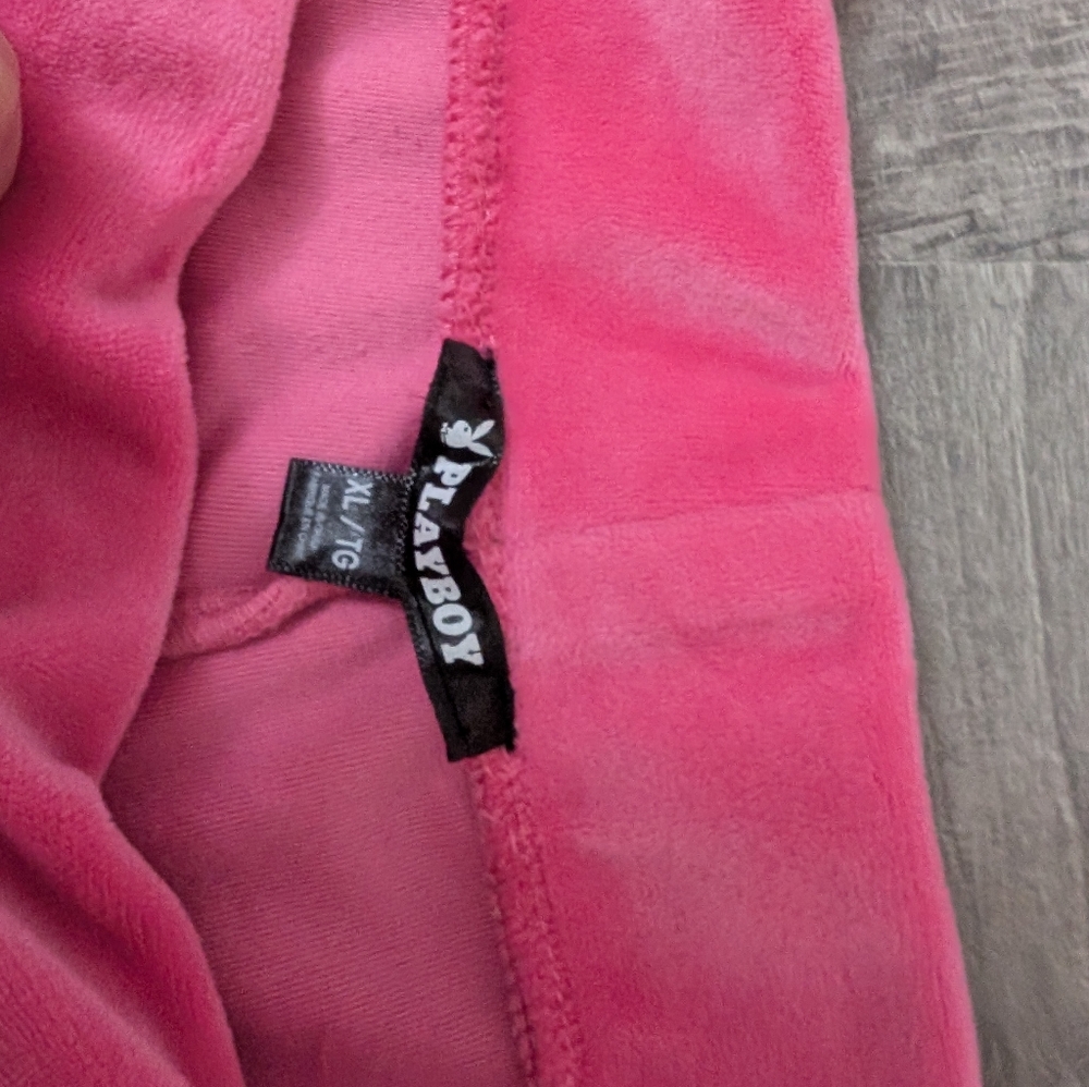 PlayBoy Velour Women's Flare SweatPants XL - Picture 9 of 9